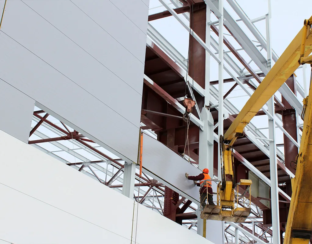 Wall Cladding With Color Aluminum Coil For Industrial Plant